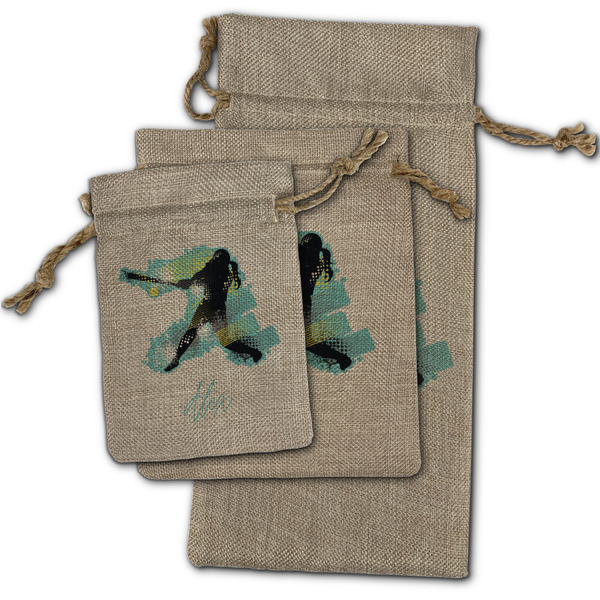 Softball Burlap Gift Bags - (PARENT MAIN) All Three
