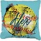 Softball Faux-Linen Throw Pillow 20" (Personalized)