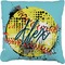 Softball Faux-Linen Throw Pillow 26" (Personalized)