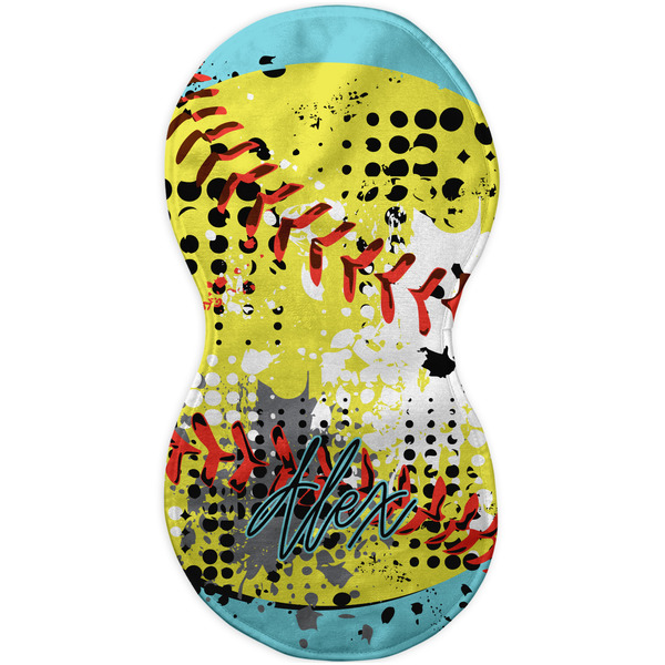 Softball Burp Peanut Shaped Flat