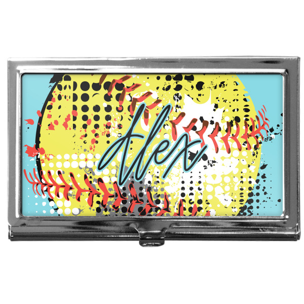Custom Softball Business Card Case