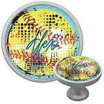 Softball Cabinet Knob (Silver) (Personalized)