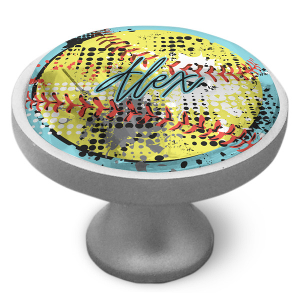 Custom Softball Cabinet Knob (Personalized)