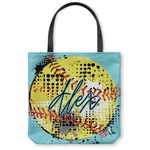 Softball Canvas Tote Bag - Small - 13"x13" (Personalized)