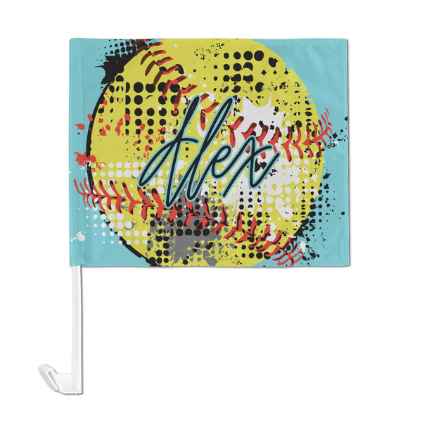 Softball Car Flag - Large - FRONT