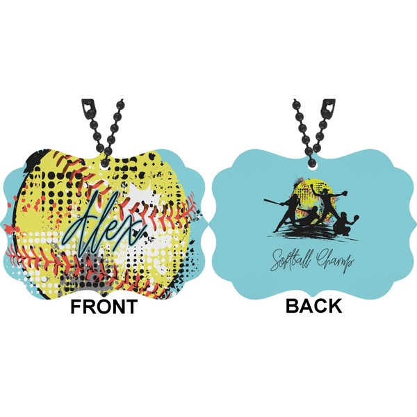 Softball Car Ornament (Approval)