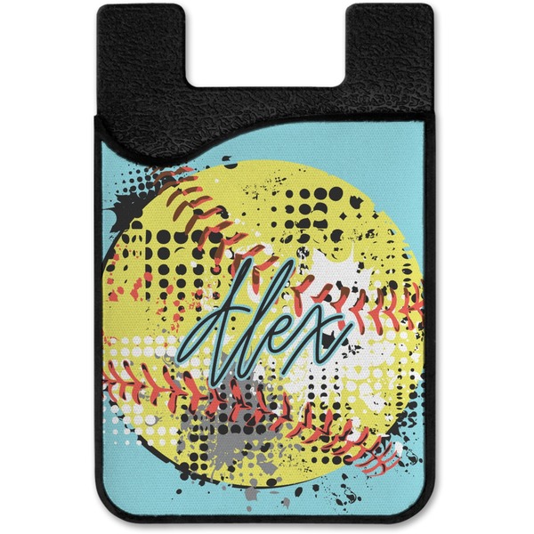 Softball Cell Phone Credit Card Holder