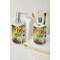 Softball Ceramic Bathroom Accessories - LIFESTYLE (toothbrush holder & soap dispenser)