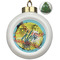 Softball Ceramic Christmas Ornament - Xmas Tree (Front View)
