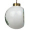 Softball Ceramic Christmas Ornament - Xmas Tree (Side View)