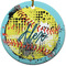Softball Ceramic Flat Ornament - Circle (Front)