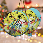 Softball Ceramic Ornament w/ Name or Text