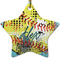 Softball Ceramic Flat Ornament - Star (Front)