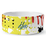 Softball Ceramic Dog Bowl (Personalized)
