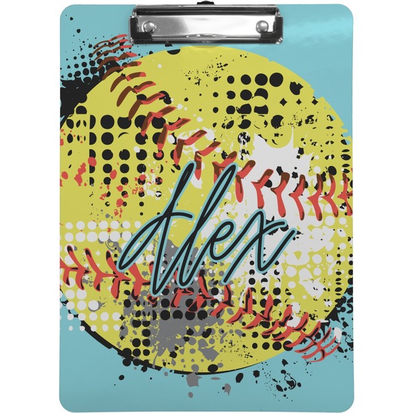 Custom Softball Clipboard (Letter Size) (Personalized)