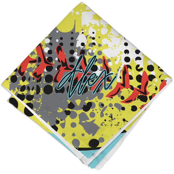 Softball Cloth Napkins - Personalized Lunch (Folded Four Corners)