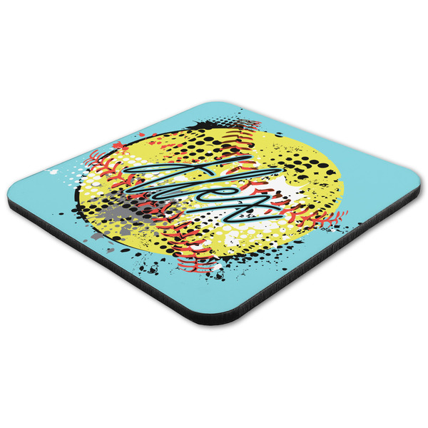 Softball Coaster Set - FLAT (one)