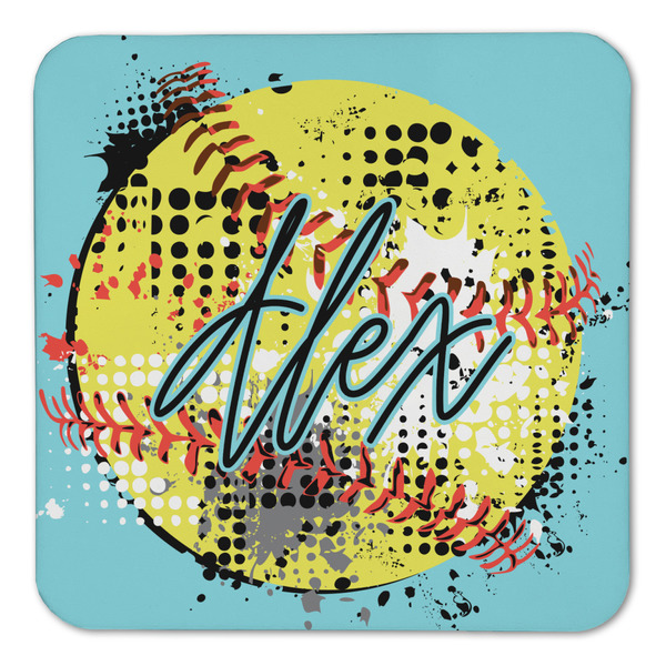 Softball Coaster Set - FRONT (one)
