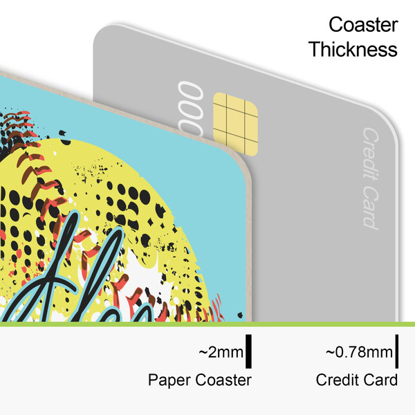 Softball Coaster Thickness