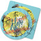 Softball Rubber Backed Coaster (Personalized)