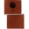 Softball Cognac Leatherette Bifold Wallets - Front and Back Single Sided - Apvl
