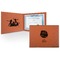 Softball Leatherette Certificate Holder - Front and Inside (Personalized)