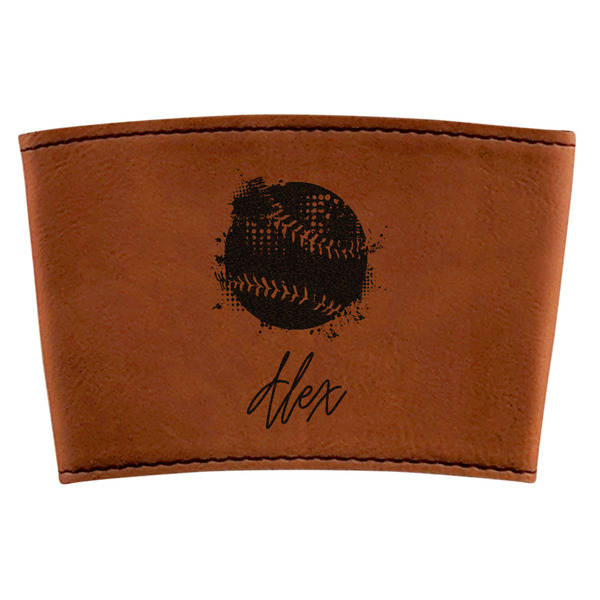 Custom Softball Leatherette Cup Sleeve (Personalized)