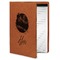 Softball Cognac Leatherette Portfolios with Notepad - Small - Main