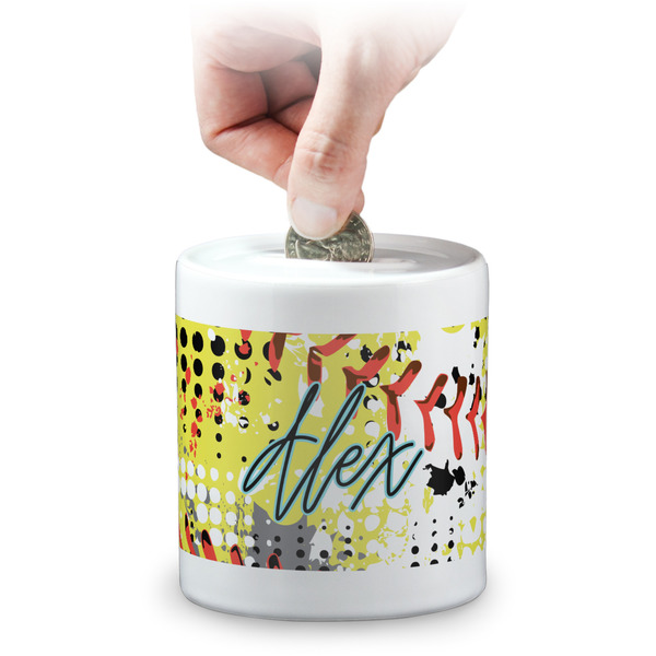 Custom Softball Coin Bank (Personalized)
