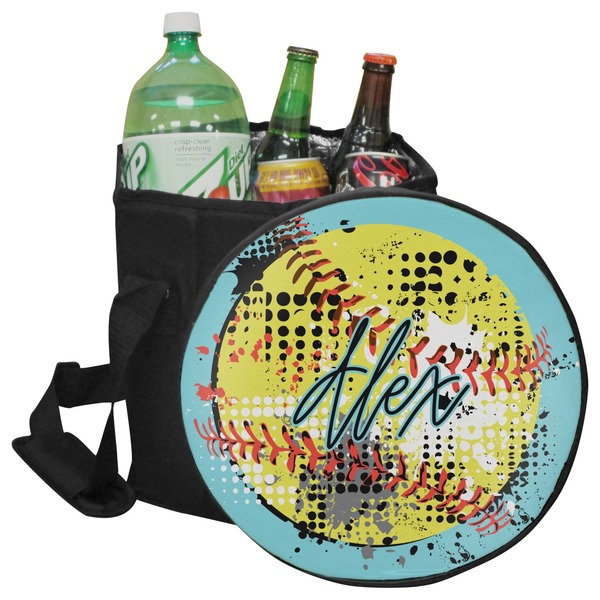 Custom Softball Collapsible Cooler & Seat (Personalized)