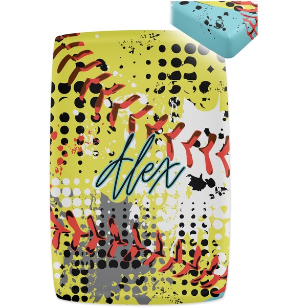 Softball Crib Fitted Sheet - Apvl