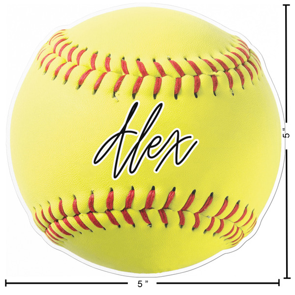 Softball Custom Shape Iron On Patches - L - APPROVAL