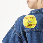 Softball Twill Iron On Patch - Custom Shape (Personalized)