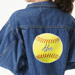Softball Large Custom Shape Patch - 2XL (Personalized)