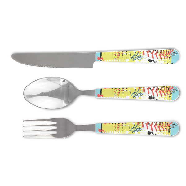 Custom Softball Cutlery Set (Personalized)