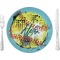 Softball 10" Glass Lunch / Dinner Plates - Single or Set (Personalized)