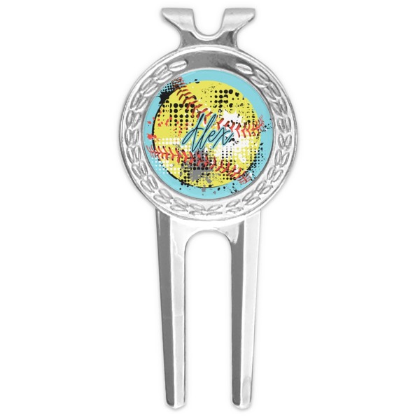 Custom Softball Golf Divot Tool & Ball Marker (Personalized)