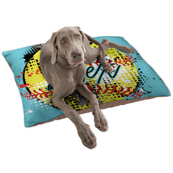 Softball Dog Bed - Large w/ Name or Text