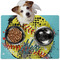 Softball Dog Food Mat - Medium LIFESTYLE