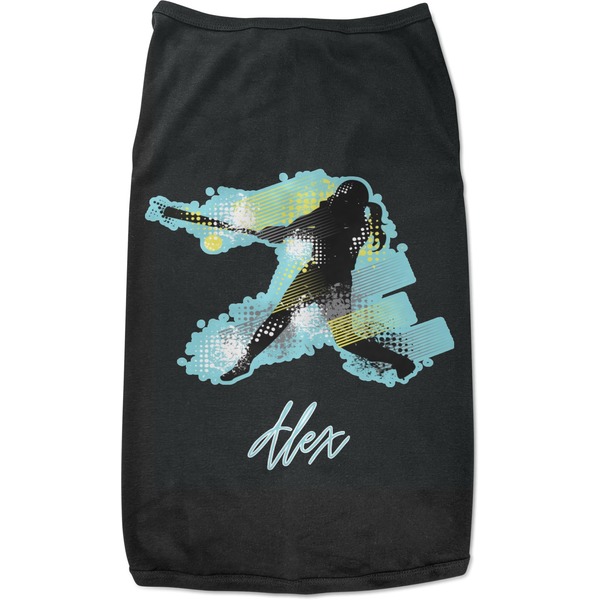 Custom Softball Black Pet Shirt - 3XL (Personalized)