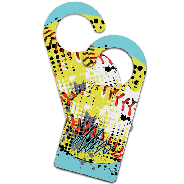 Softball Door Hanger - MAIN