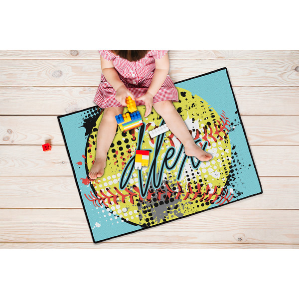 Softball Door Mats - LIFESTYLE kid