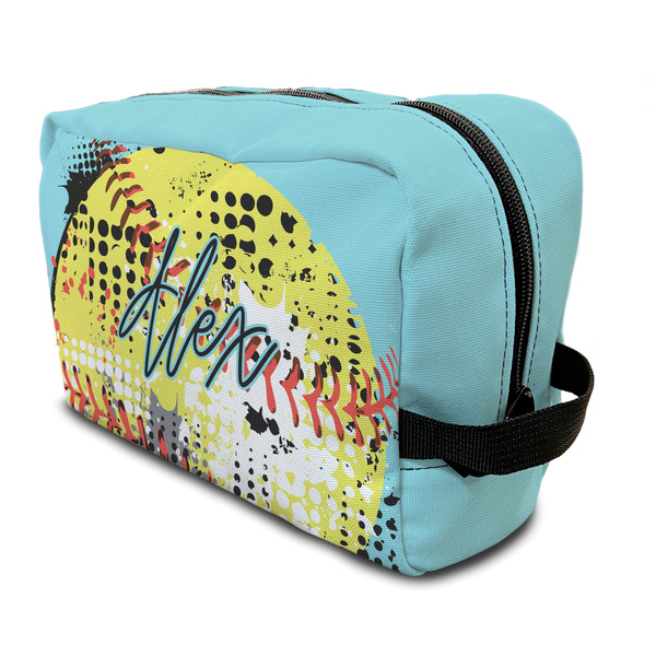 Custom Softball Toiletry Bag / Dopp Kit (Personalized)