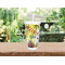 Softball Double Wall Tumbler with Straw Lifestyle