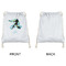 Softball Drawstring Backpacks - Sweatshirt Fleece - Single Sided - APPROVAL