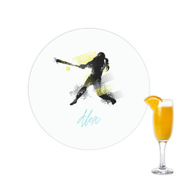 Softball Printed Drink Topper - 2.15" (Personalized)