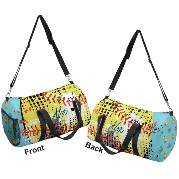 Softball Duffle bag large front and back sides