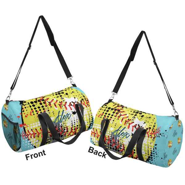 Softball Duffle bag small front and back sides
