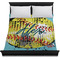 Softball Duvet Cover - Queen - On Bed - No Prop