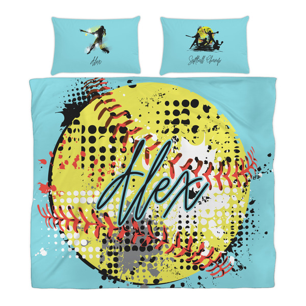 Softball Duvet Cover Set - King - Alt Approval